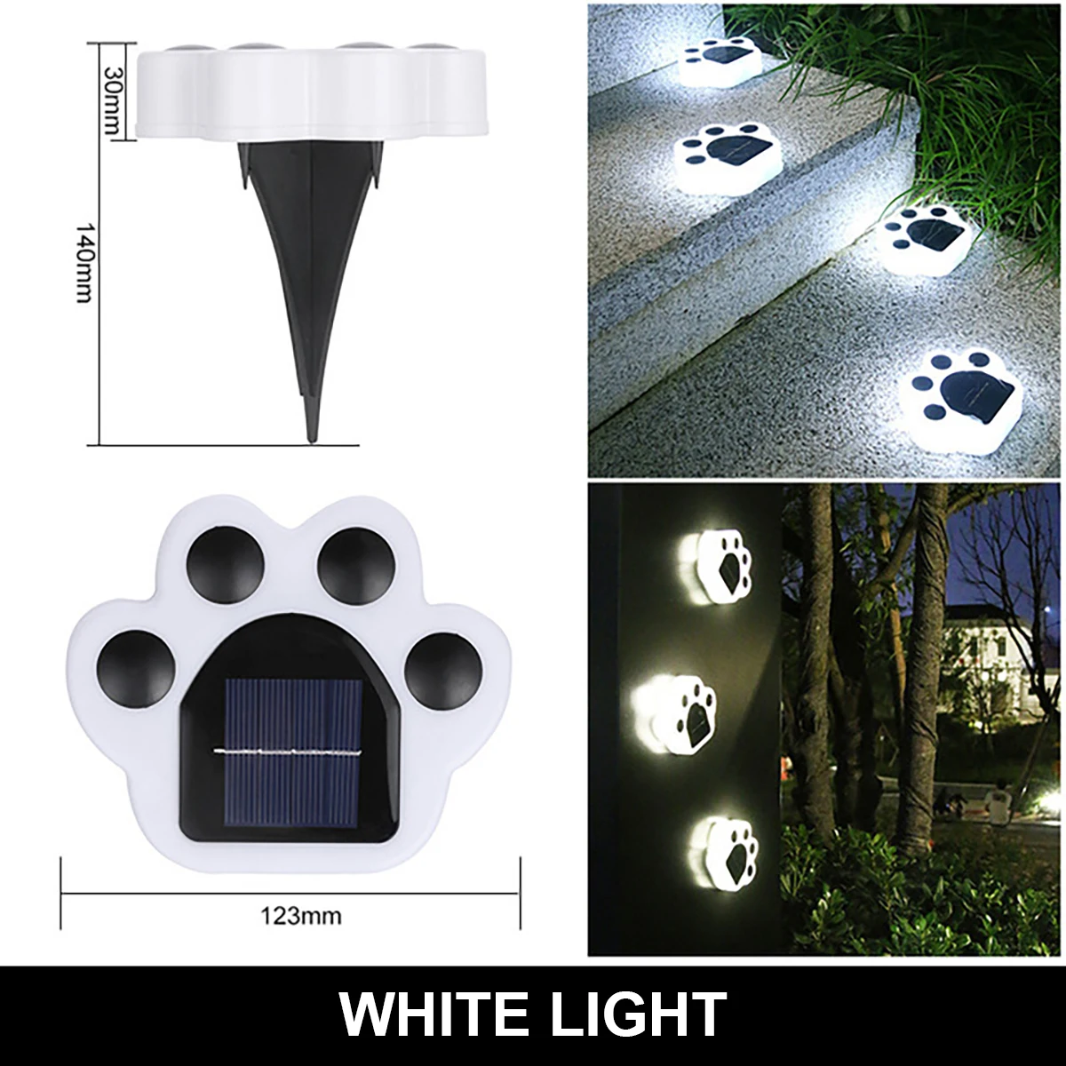 Solar LED Light  Paw Lamp Outdoor Waterproof Garden Decoration scape Atmosphere  - £40.63 GBP