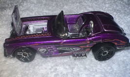 &#39;Hot Wheels 1958 Corvette Purple Wastelanders 2003 Loose Hot Wheels Conv... - $8.59