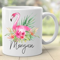 Flamingo Coffee Mug, Personalized Flamingo Mug, Animal Mug, Flamingo Gif... - £13.36 GBP
