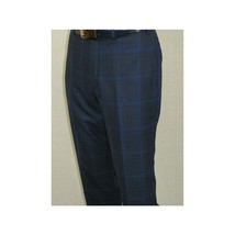 Men TALLIA Suit Wool Blend English Glen Plaid Classic 2Button VDVA2SVX0026 Blue image 2