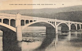 Duncannon Pa ~ Clarks Bac Pont Sur Susquehanna Rivière ~ Madciff Photo P... - $12.65