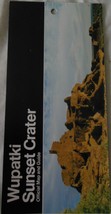 Wupatki Sunset Crater Official Map &amp; Guide  1988 - $3.99