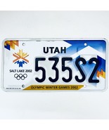 2002 United States Utah Olympic Winter Games Passenger License Plate 535S2 - $14.84