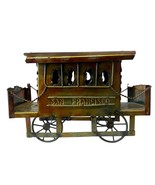 Vintage Copper San Francisco Cable Car Tin Trolley Decor Made In Hong Kong - $221.07 MXN
