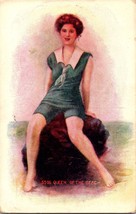 Postcard Queen of the beach Fantasy girl pretty c.1907-1915   a4 - £17.01 GBP