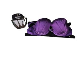 Purple Seashell Bra Padded Push Up Bra Mermaid Costume Sz S W Sea Siren ... - $12.74