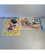Set of 2 - Golden Frame-Tray Puzzles [Vintage Walt Disney Minnie And Donald - $16.82 CAD