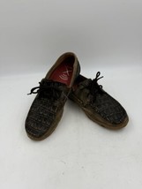 Twisted X Brown Croc Design Driving Comfort Boat Shoe SAMPLE Women&#39;s size 9? - $37.15