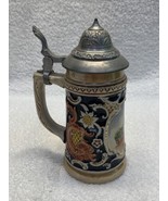 Vintage Original Hoehr Handgemait Lidded Beer Stein West Germany KG Okto... - $47.54 CAD