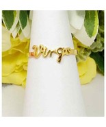Virgo Zodiac Scripted Stacking Layering Ring - £11.73 GBP
