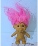 1998  Troll Doll Pink  Hair  round belly button 3&quot; Tall - £12.56 GBP