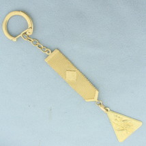 Italian Saint Christopher Key Chain in 18k Yellow Gold - £1,698.52 GBP