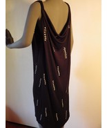 David Szeto Black Dress Low Draped Back Collection Massai Irma la Douce ... - £54.37 GBP
