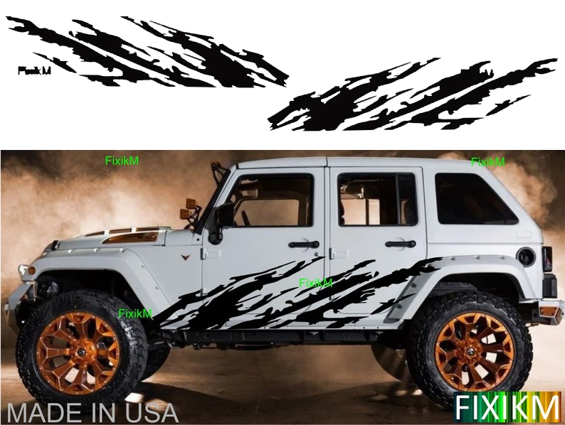 Large MUD SPLASH side graphics vinyl decal stickers UNIVERSAL size fit any - £66.23 GBP+