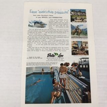 Delta Lines Cruise Ship Vtg 1961 Print Ad Original Color Advertising - £7.83 GBP