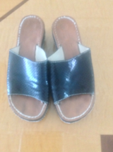 CTPK Snakeskin Print Leather Platform Sandals SZ 36 Made in Italy - £15.78 GBP