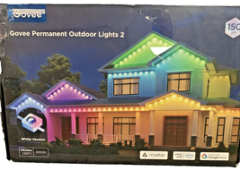 GOVEE Permanent Outdoor Lights 2, 150Ft RGBIC with 108 LED H705F White - $279.30