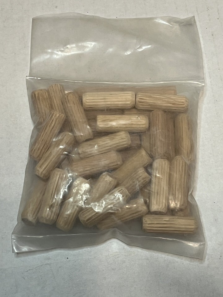 35 Wooden Dowel Pins 3/8&quot; x 1-1/4&quot; - $3.91