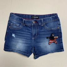 Patriotic American Flag Star Flippy Flip Sequin Shorts Sequin Girl’s 12 ... - £10.95 GBP
