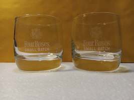 Four Roses Small Batch Kentucky Straight Bourbon Whiskey Old Fashioned Glasses - £55.95 GBP