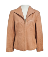 Cole Haan Women&#39;s Wing Collar  100% Lambskin Jacket sz 10 - $135.81 CAD