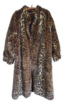 old Vintage synthetic leather cover , Leopard simil Polyester U.S.A. Check Stock - £222.12 GBP