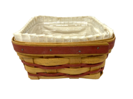 Longaberger  1997 Medium Berry Basket, Protector, Natural Stand Up Liner - $269.91 MXN