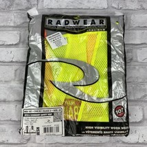 Radwear Yellow Safety Vest Type R Class 2 Size 4X Reflective Zipper Closure - $281.01 MXN