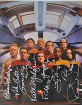 Star Trek Voyager Cast Signed Photo X9 - Kate Mulgrew, Robert Beltran, Tim Russ - £550.75 GBP