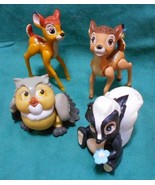 Lot: Bambi Mc Donalds Happy Meal Toy PVC Figures - Bambi, Flower, Owl, a... - $18.95