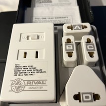 Rival Converter Adapter Travel Kit. 4.5” x 4.5” - $264.14 MXN