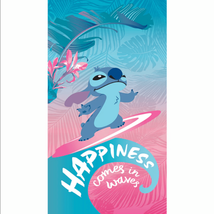 Stitch OVERSIZED Beach Towel Floral Happiness 40 x 72 - £20.21 GBP