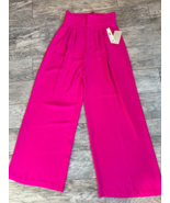 Eliza J Pants size 4 Trouser Pant Wide Leg NWT Hot Pink EJ0M5007 Barbiecore - $1,616.20 MXN