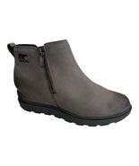 Sorel Evie II Zip Women’s 9 Quarry/Grill Gray Wedge Bootie Hidden Heel $150 - $104.49
