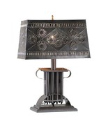 Colonial Rectangular Candle Mold Lamp with Shade - $239.34 CAD