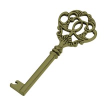 Large Key Pendant Skeleton Key Pendant Antiqued Bronze Big Skeleton Key 77mm - £1.54 GBP