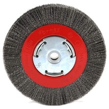 Forney 72751 Wire Bench Wheel Brush, Narrow Face Fine Crimped with 1/2-I... - £23.52 GBP