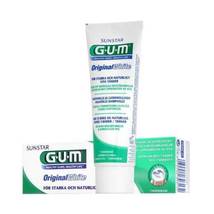 3 x GUM Fluorine Original White Toothpaste 75ml Sunstar Naturally White Teeth - $33.90