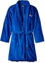 New England Patriots Royal Terrycloth Bathrobe New &amp; Officially Licensed - £34.87 GBP