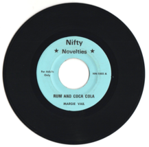 Margie Vail Del Barker Rum And Coca Cola Los Angeles 7&quot; 45 Private Novelty 60&#39;s - £17.67 GBP