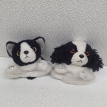 Russ Petooties Pets Dogs Plush Black White King Charles Spaniel &amp; Boston... - $22.19