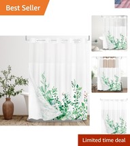 Machine Washable 72x72-Inch Shower Curtain with Semi-Sheer Top - Unique ... - $26.99