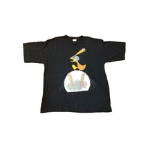 1993 Duck Head Duck Baseball Shirt Mens XL Black Two Sided Print T Shirt  - $61.44 CAD