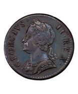 1754 Großbritannien Farthing Münze IN Sehr Fein Zustand Km #581.2 - €84,83 EUR