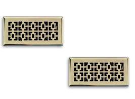 Steel Floor Diffuser 6&quot; x 10&quot; 1-Way Polished - TRUaire C166VPB06X10 (2-P... - $31.67