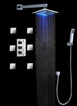 Luxury Bathroom Shower Set with Luxury 12" Water Power LED Shower Head (Wall Mou - $712.75