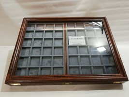 Display Case With Two Trays IN Velvet Display for Coins&amp;More Handmade Rugs - £200.08 GBP