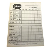 Yahtzee Score Pad Game Replacement Part 30+ Sheets Milton Bradley - £6.22 GBP