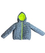 Nike Boys Puffer Coat Toddler Size 2T Gray Yellow Athletic Winter Coat J... - $41.62 CAD