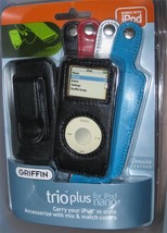 Griffin TRIO PLUS for Apple  iPod Nano  3 Cases Cover Protector LEATHER NEW - $6.23